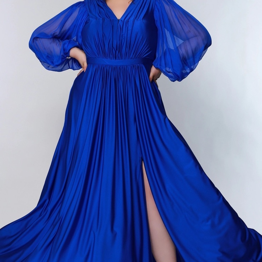 Royal Blue Long Sleeve Dress